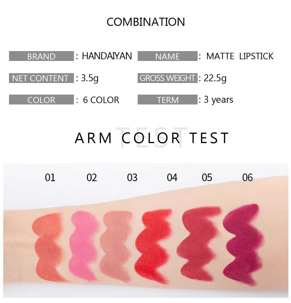 Handaiyan
Long Lasting Waterproof Lipstick