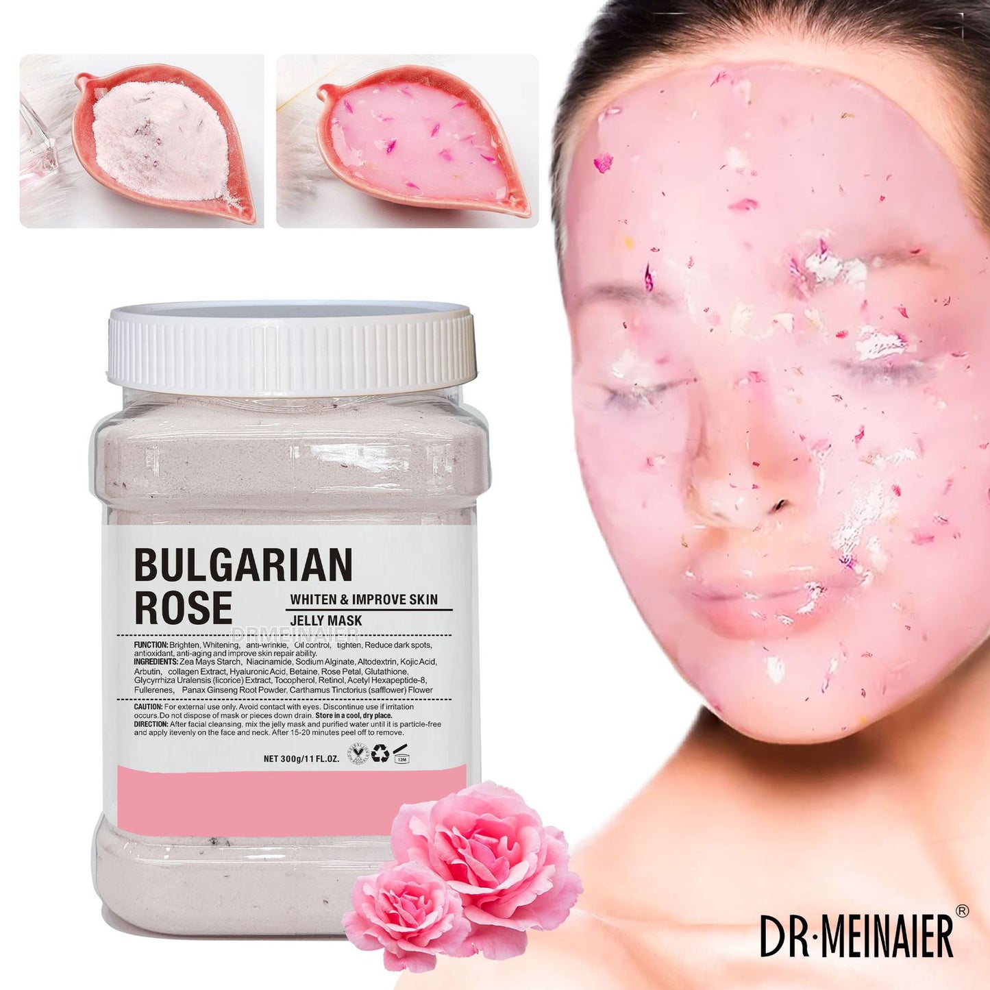 DRMEINAIER
Arbutin Rose Jelly Mask Powder