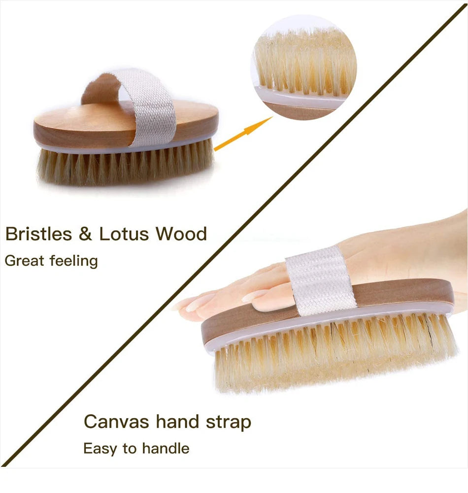 Natural Soft Bristle Bath Brush