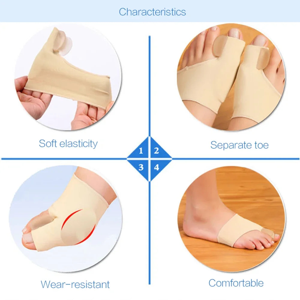 1Pair Hallux Valgus Bunion Corrector Foot Pain Reliefer.