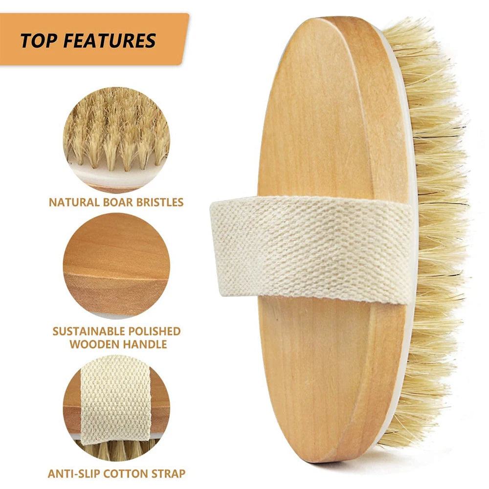 Natural Soft Bristle Bath Brush