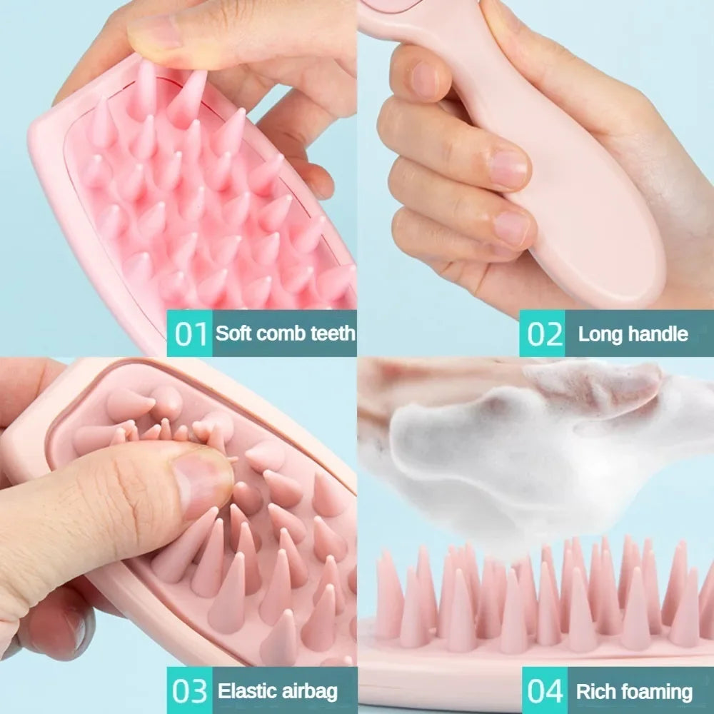 Silicone Shampoo Massage Brush.