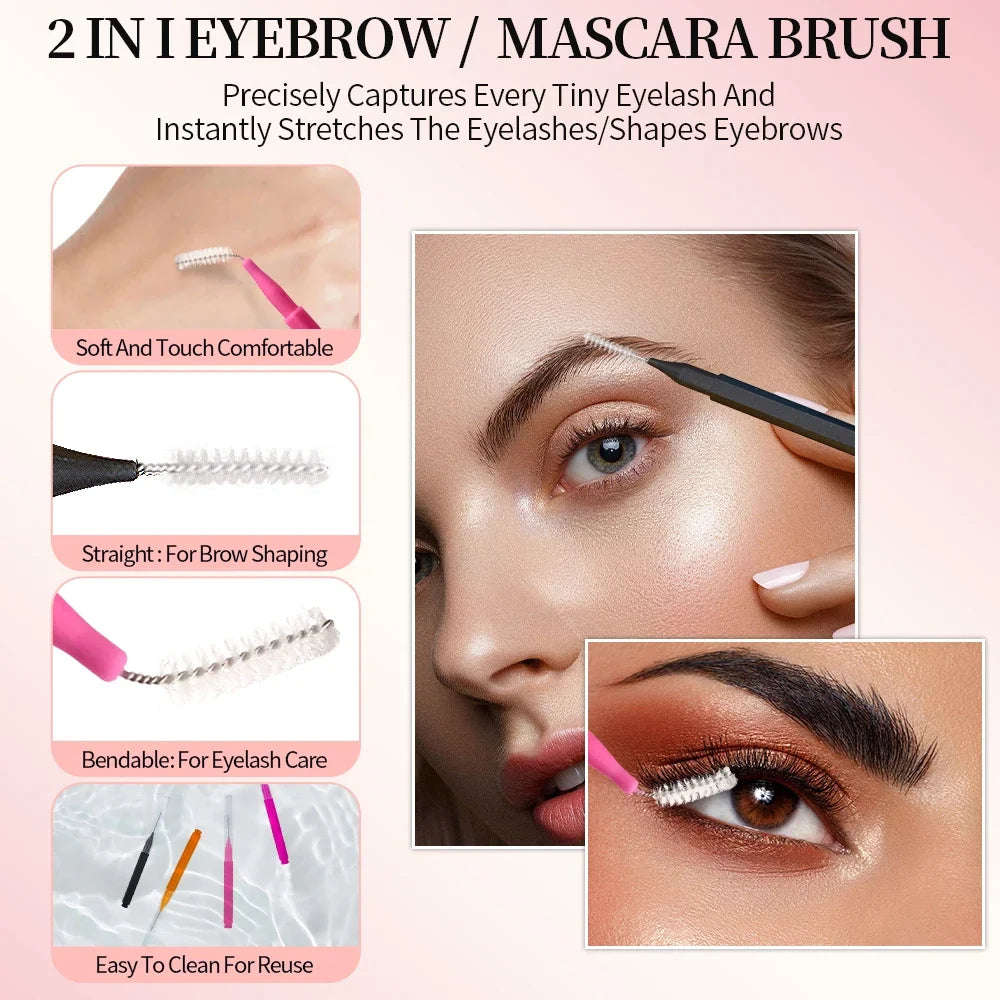 Mini Eyebrow Brush 20pcs.