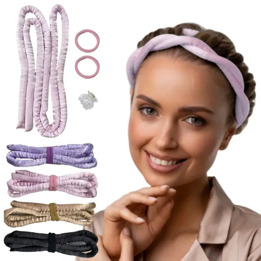 Heatless Curling Rod Headband .