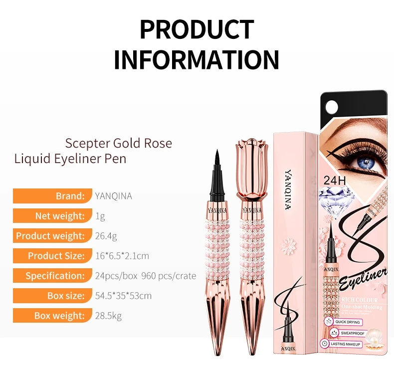 YANQINA
Long-Lasting Liquid Eyeliner Waterproof Black Pen