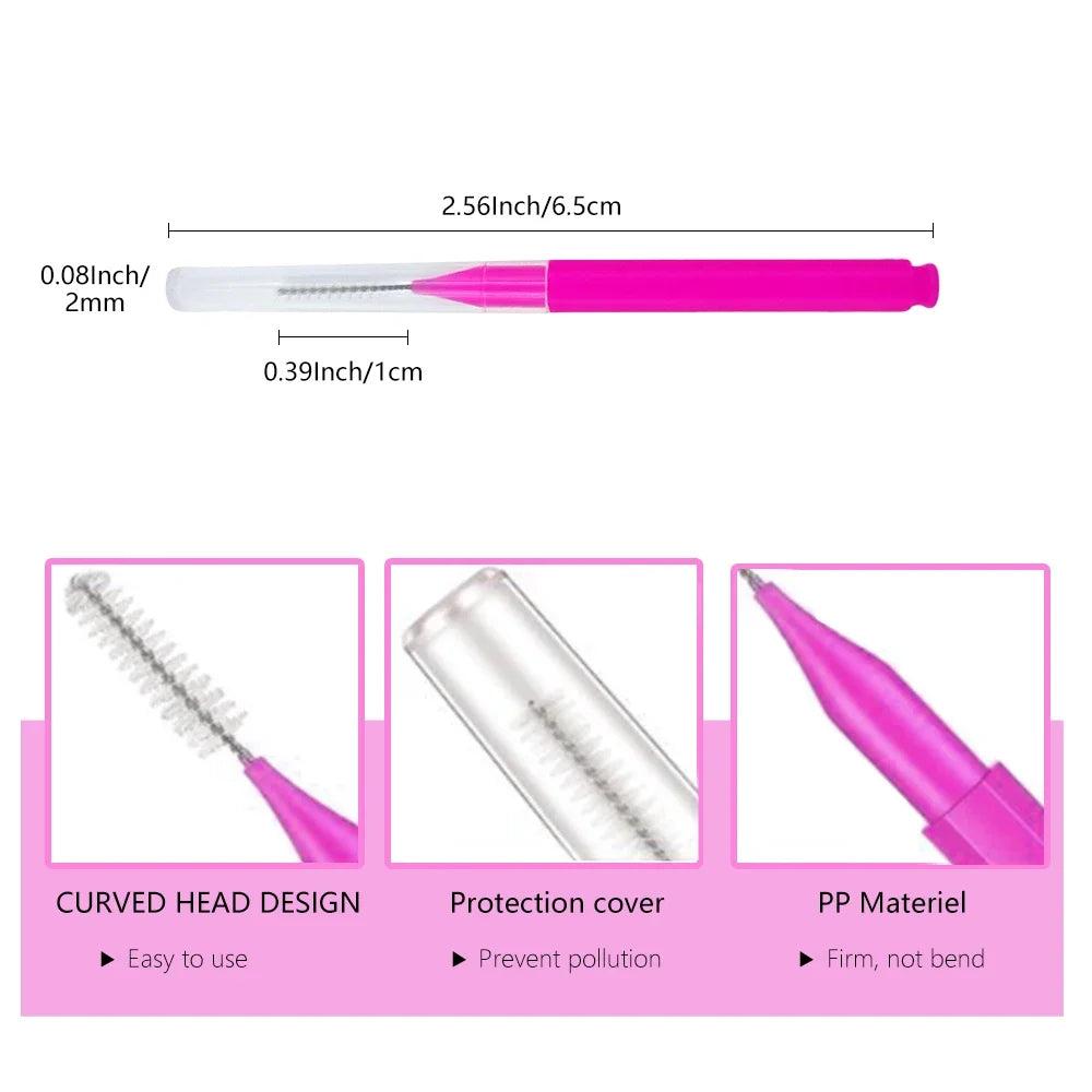 Mini Eyebrow Brush 20pcs.