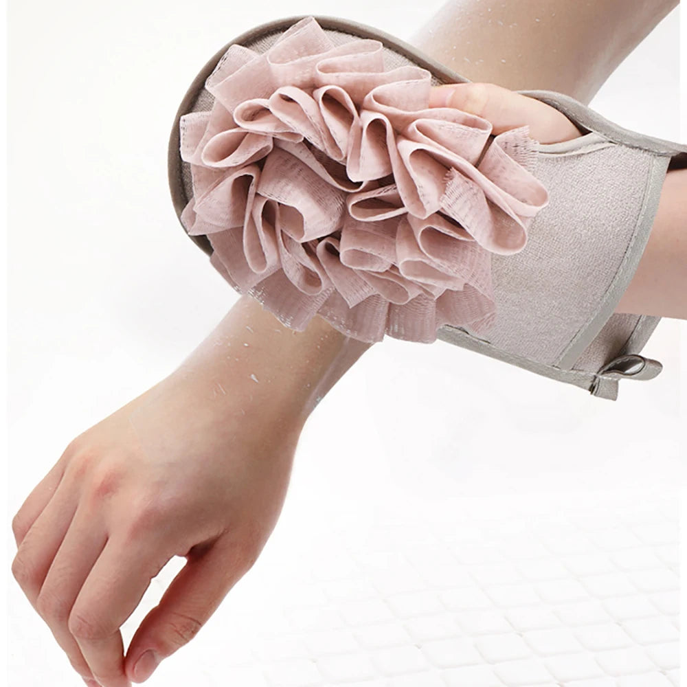 1pc Bath Gloves Double Sides Body Scrubber.