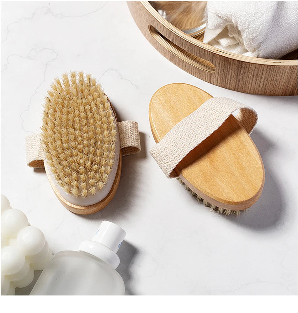 Natural Soft Bristle Bath Brush