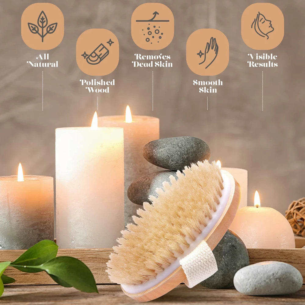 Natural Soft Bristle Bath Brush