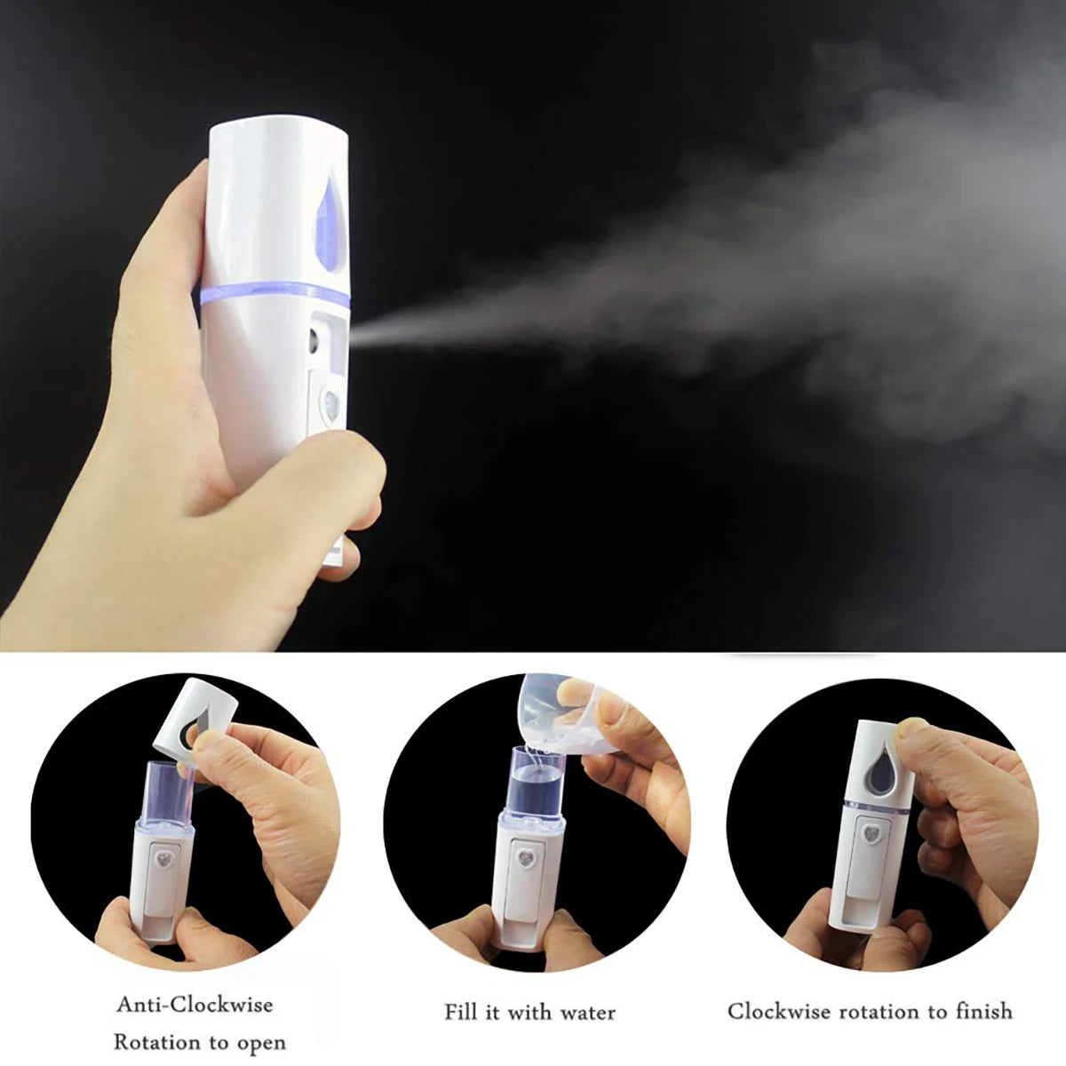 Cloud Prime
Mini Nano Facial Sprayer Nebulizer Face Steamer