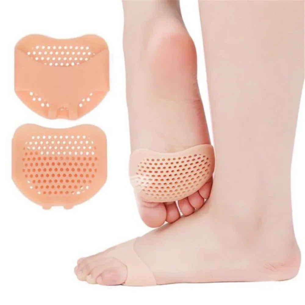 2pcs Silicone Metatarsal Pads Toe Separator Pain Relief Foot Care Tool.