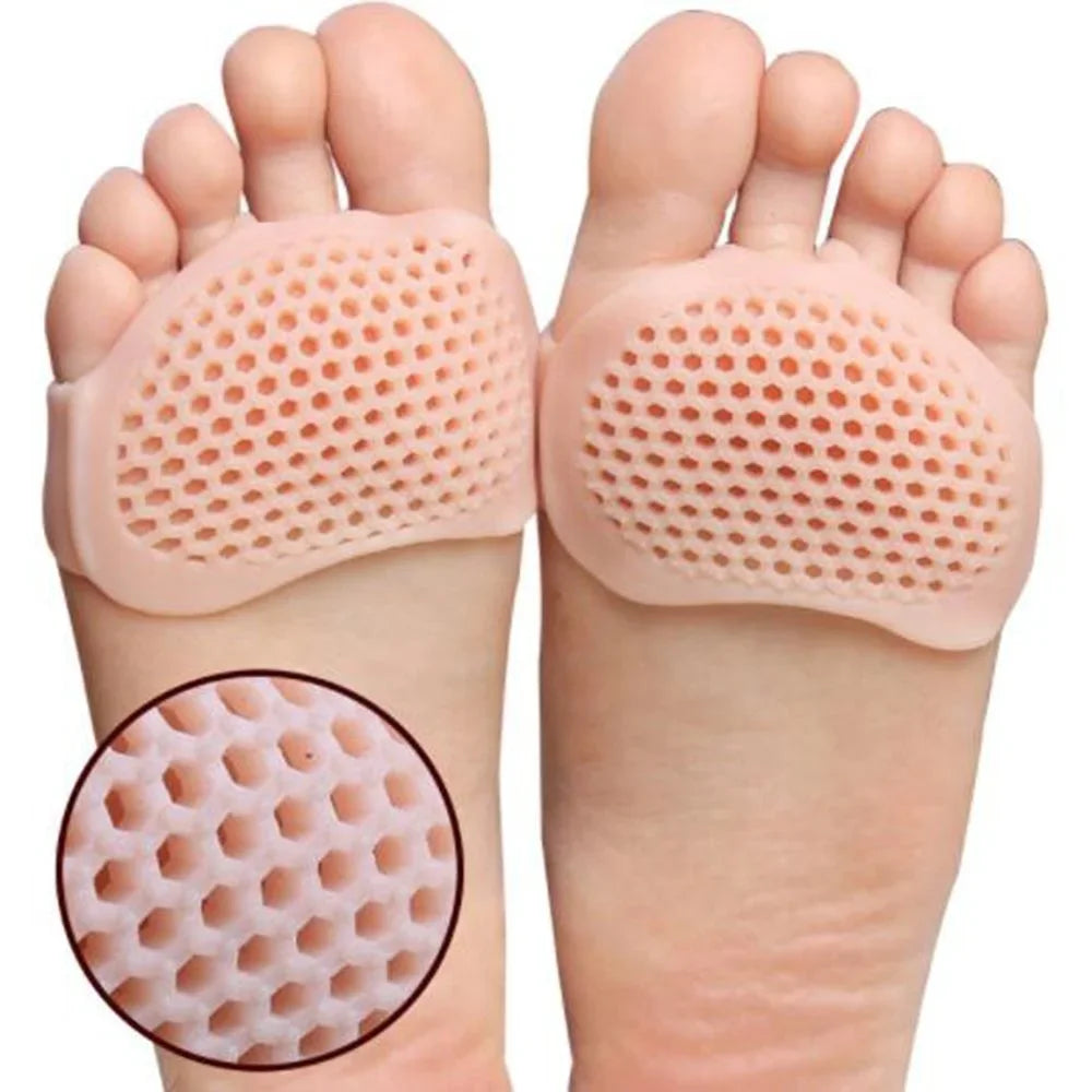 2pcs Silicone Metatarsal Pads Toe Separator Pain Relief Foot Care Tool.