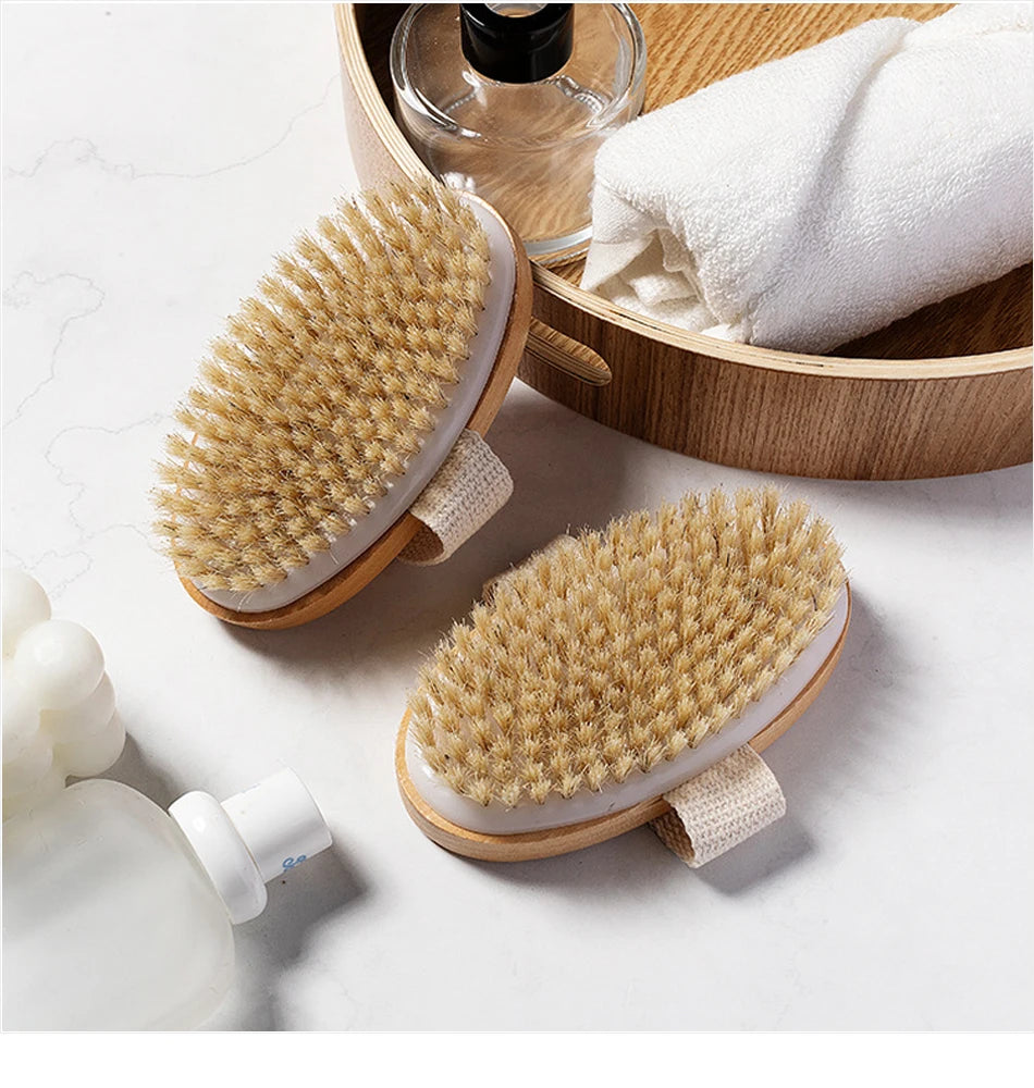 Natural Soft Bristle Bath Brush