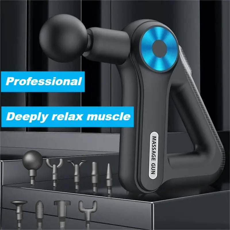 KOMEC
9 Heads 9 Gears Professinal Bally Total Fitness Massage Gun Small Golden Triangle Long Standby Bobbito Massage Gun